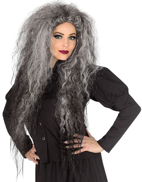 Pearl gray witch wig